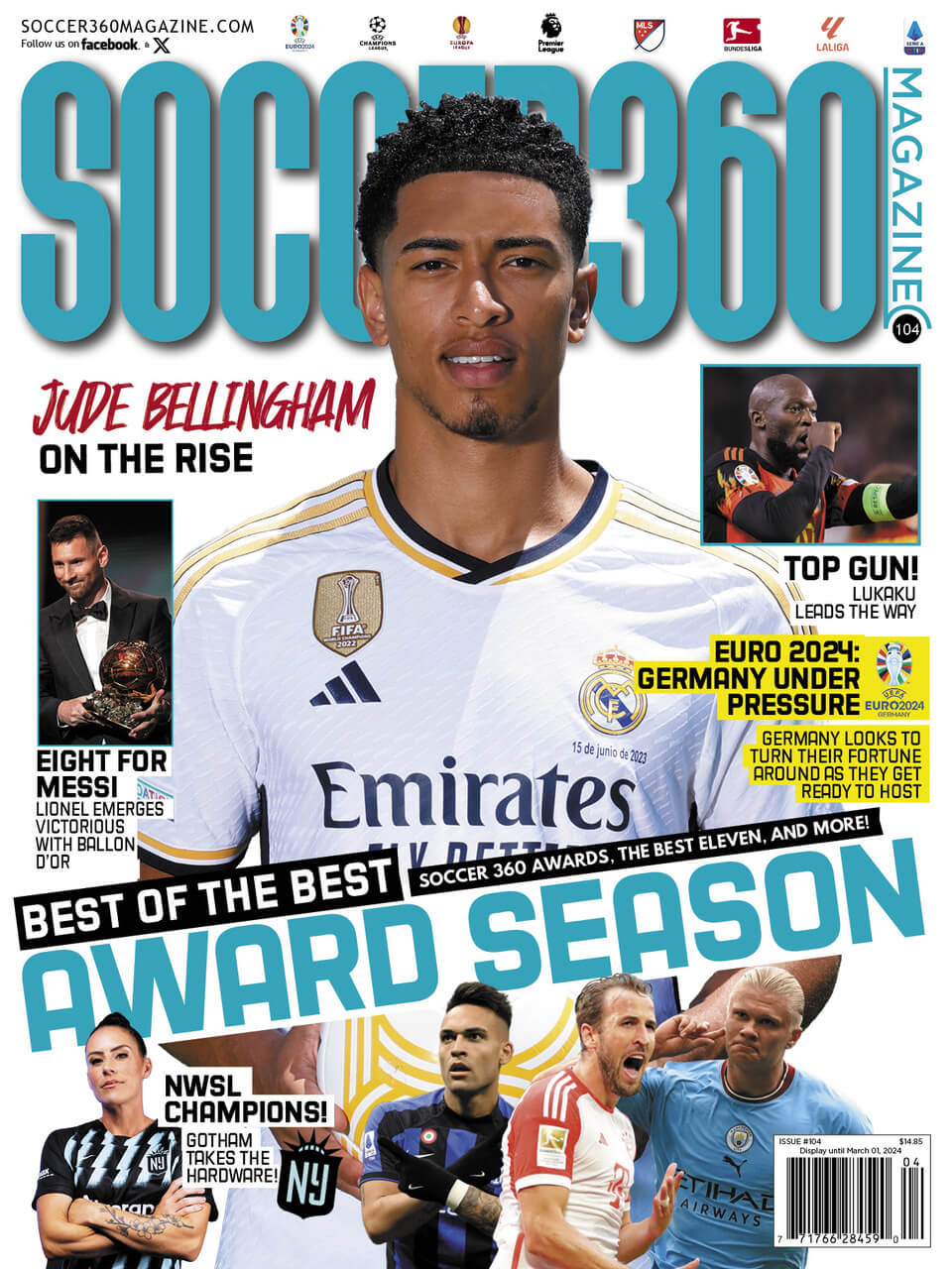 Soccer360 Issue 104 cover — Issue 104