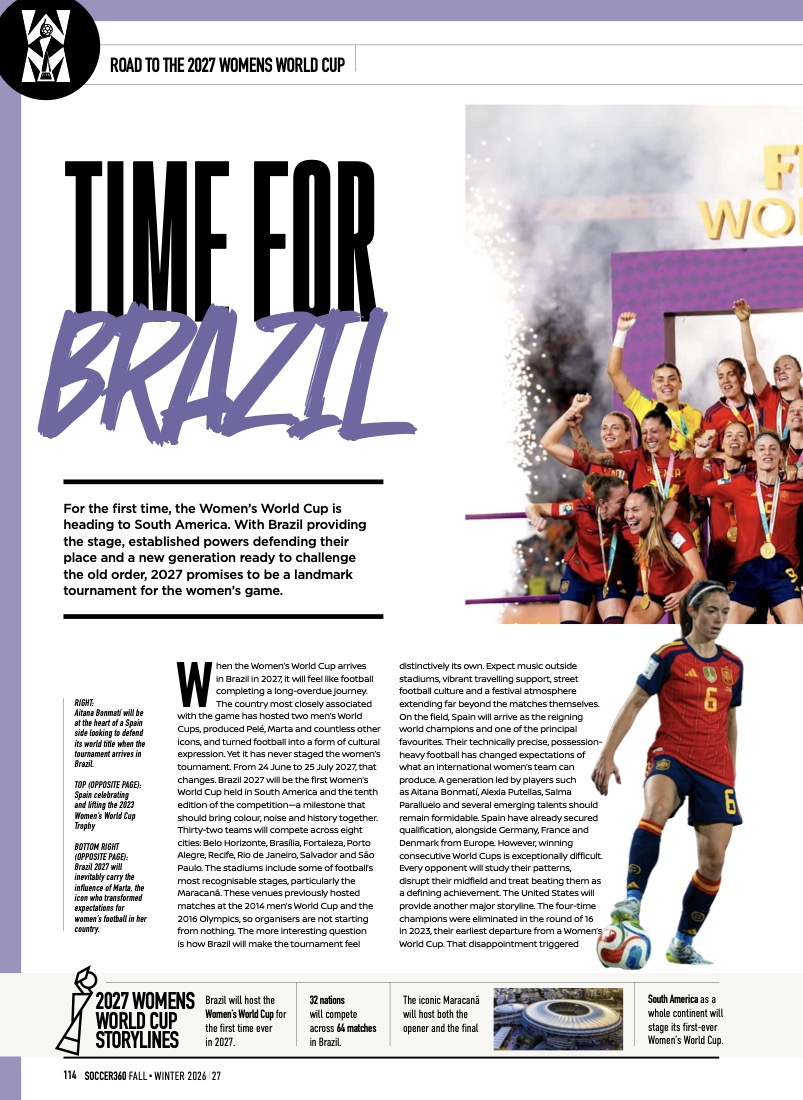 Sample page 7: Road to the Women's World Cup